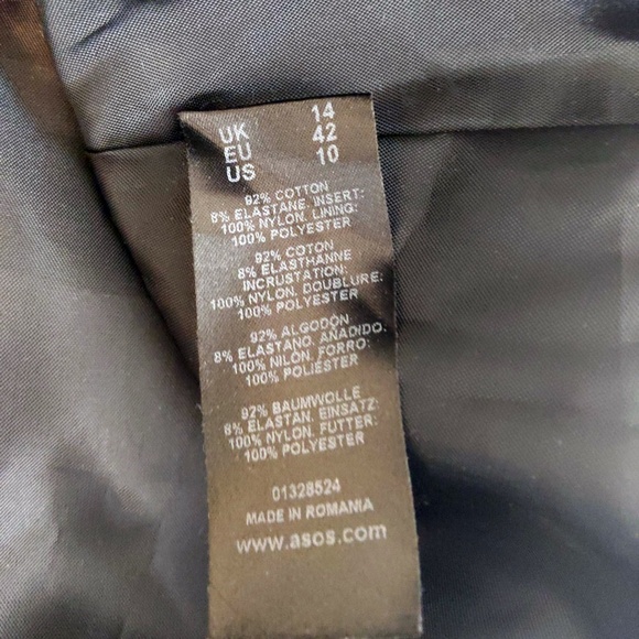 ASOS Black Floral Fit and Flare Summer Sleeveless Mini Dress - Picture 11 of 11